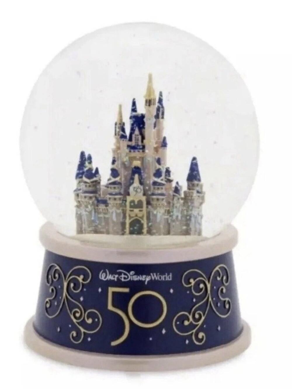 Walt Disney World 50th Anniversary Cinderella Castle Water Globe